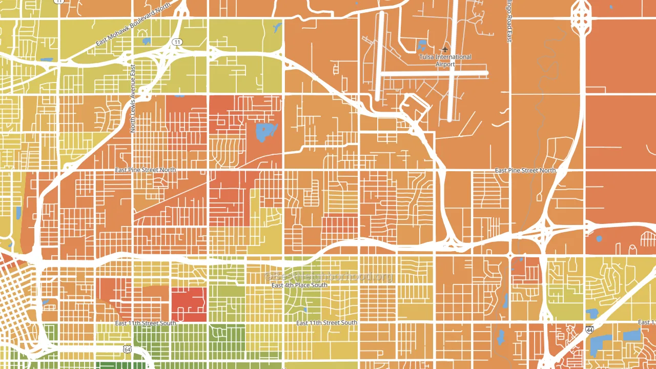 74115, OK block-group voter-turnout map