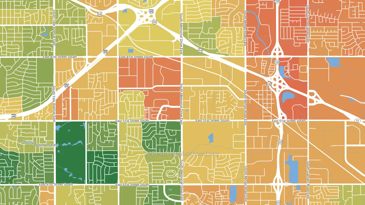 74145, OK block-group voter-turnout map