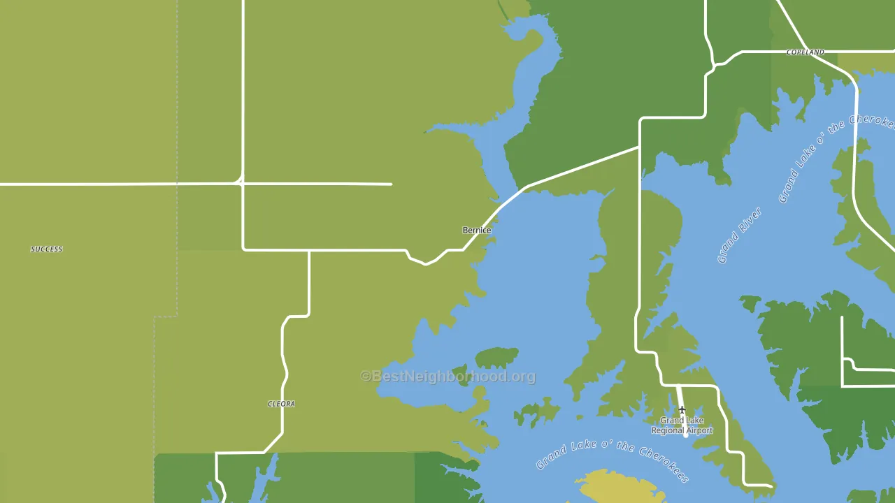 74331, OK block-group voter-turnout map