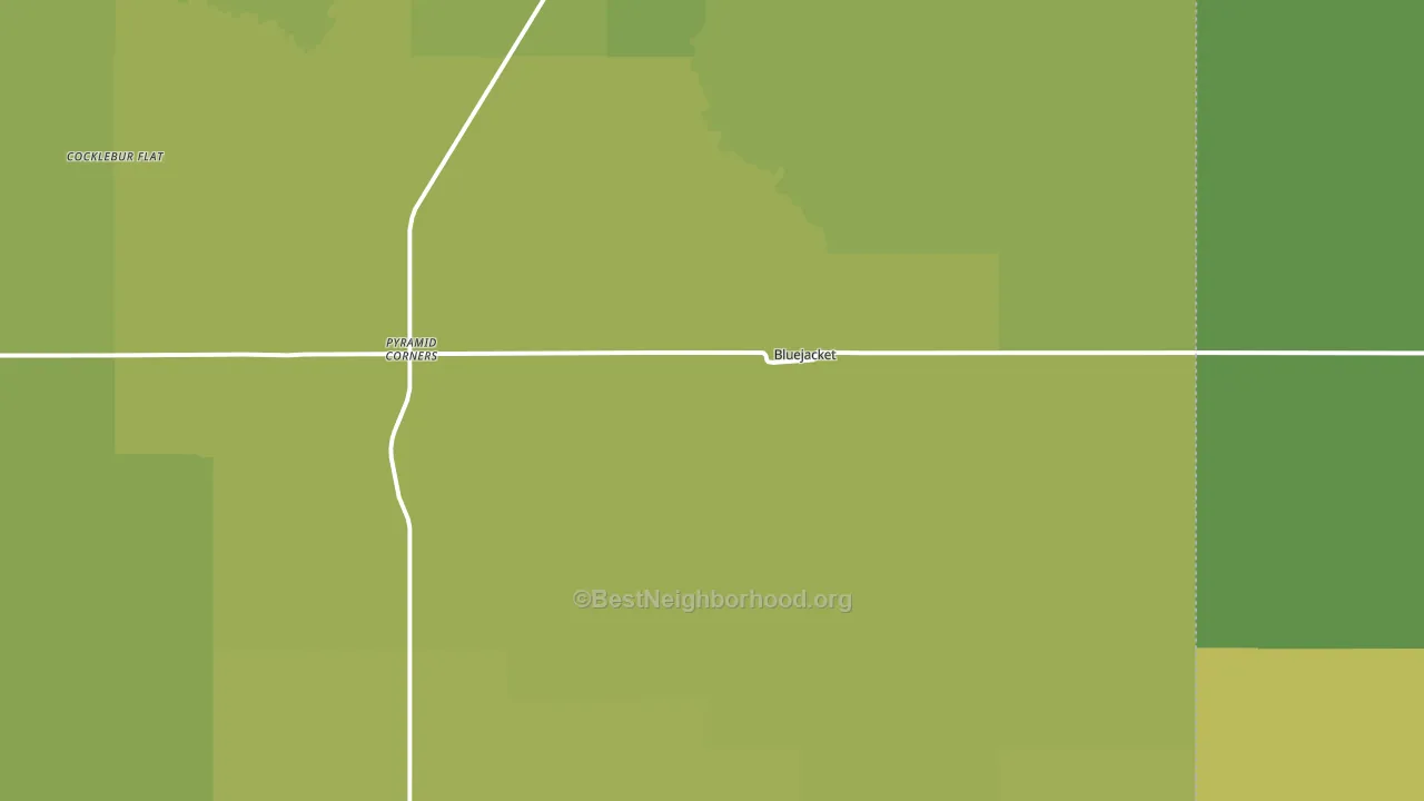 74333, OK block-group voter-turnout map