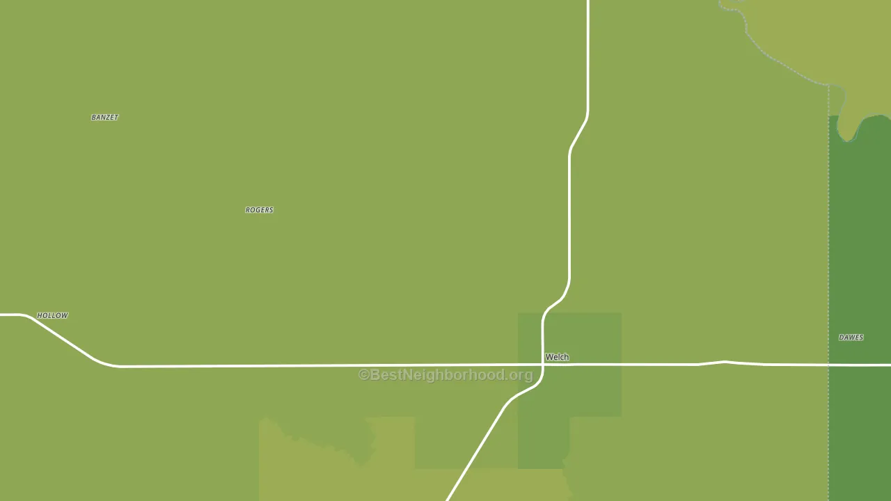 74369, OK block-group voter-turnout map