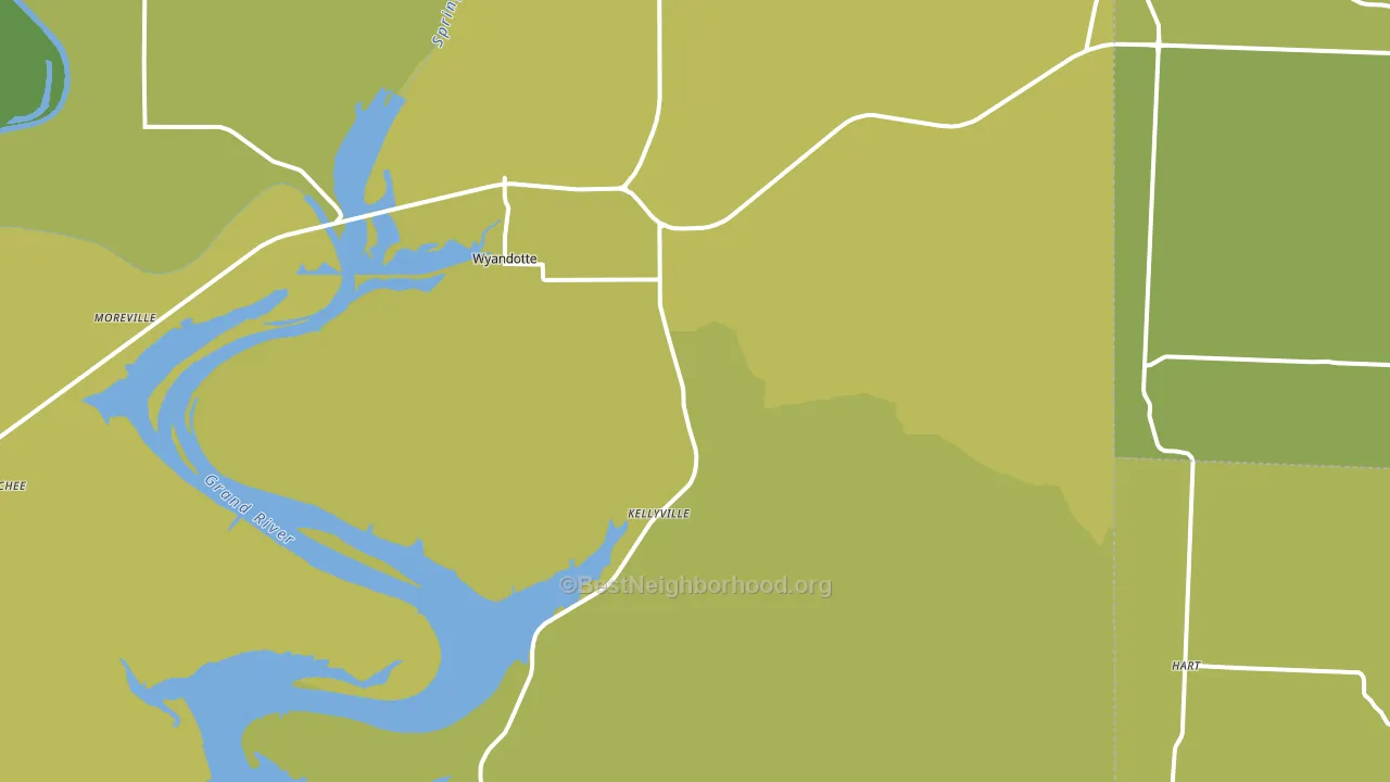 74370, OK block-group voter-turnout map