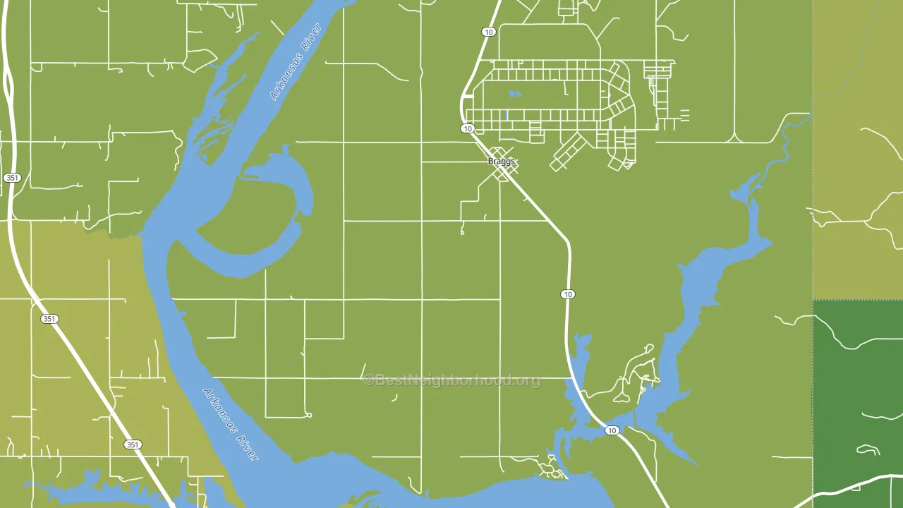 74423, OK block-group voter-turnout map
