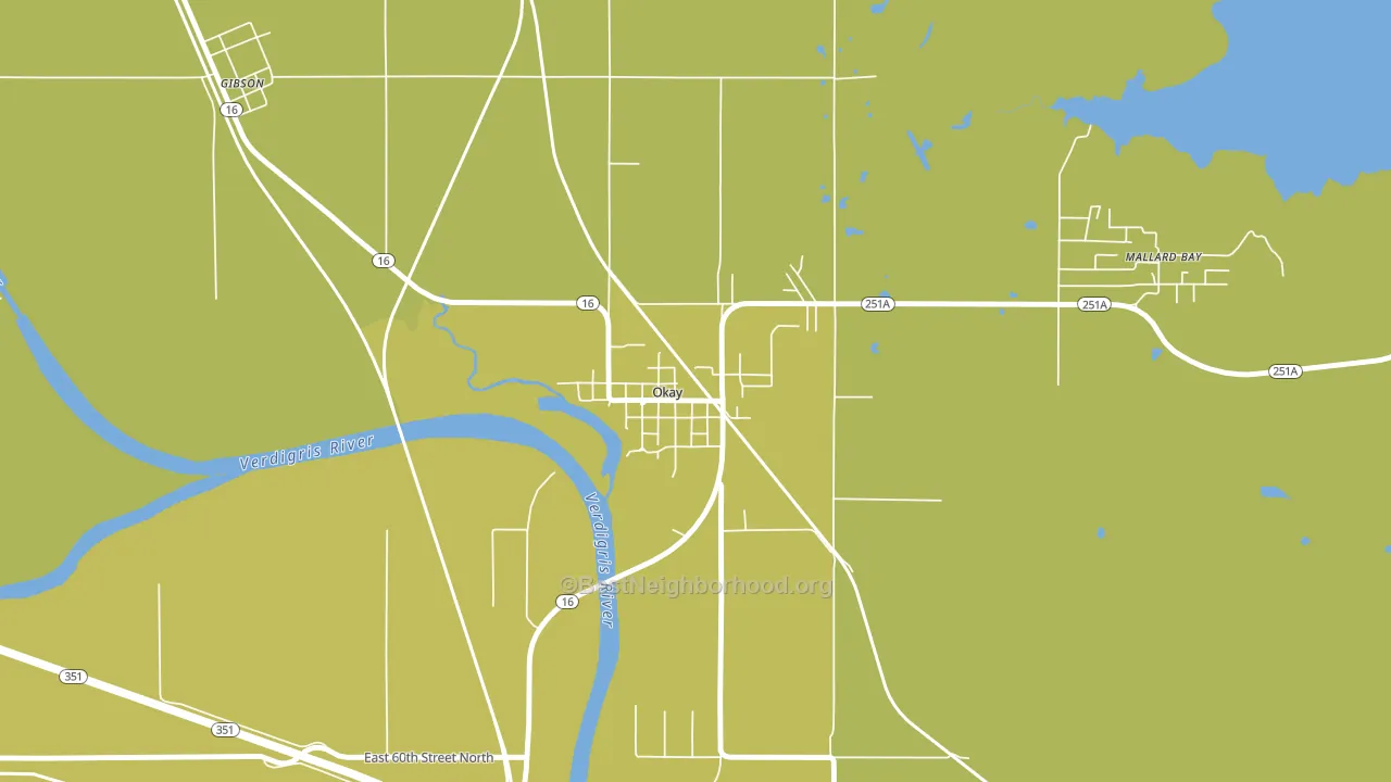 74446, OK block-group voter-turnout map