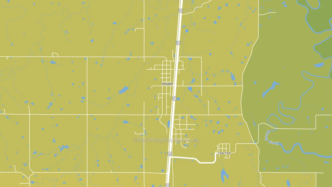 74460, OK block-group voter-turnout map