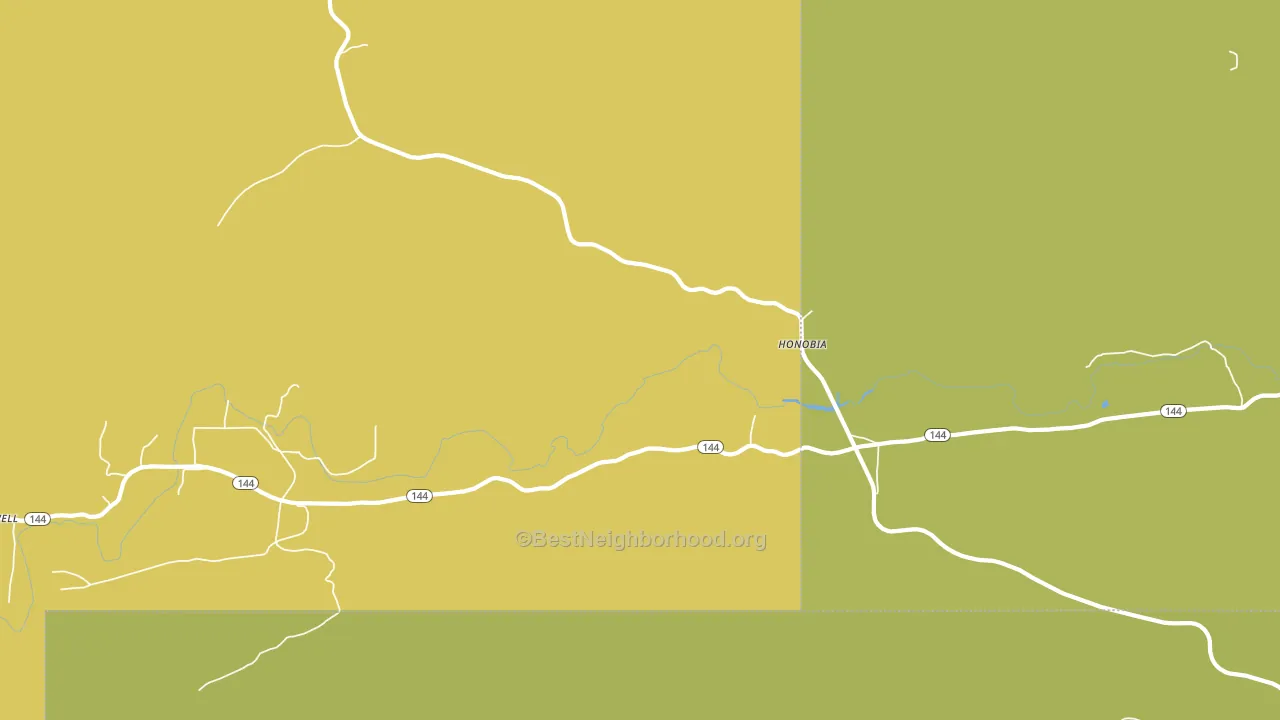 74549, OK block-group voter-turnout map