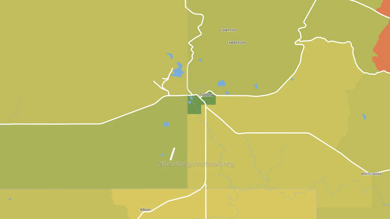 74571, OK block-group voter-turnout map
