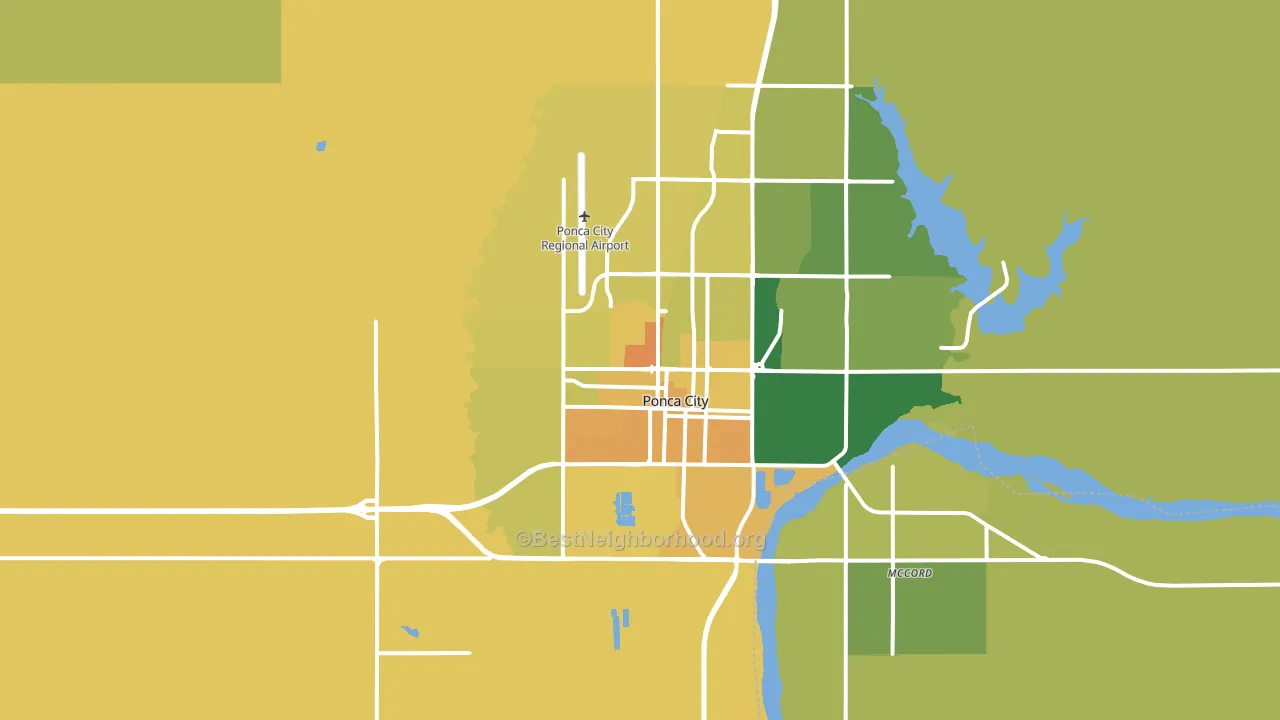 74601, OK block-group voter-turnout map