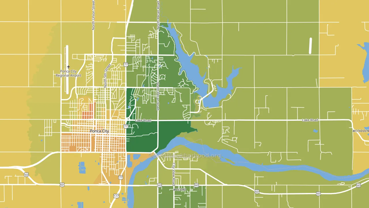 74604, OK block-group voter-turnout map