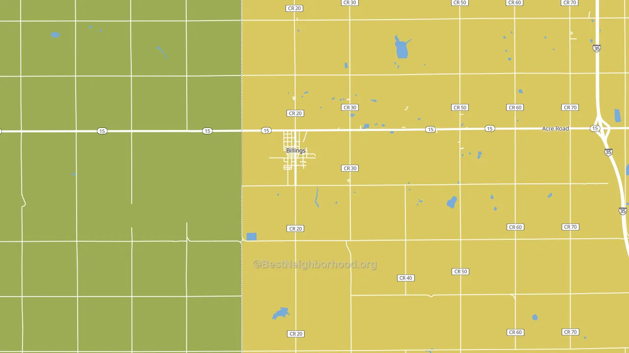 74630, OK block-group voter-turnout map