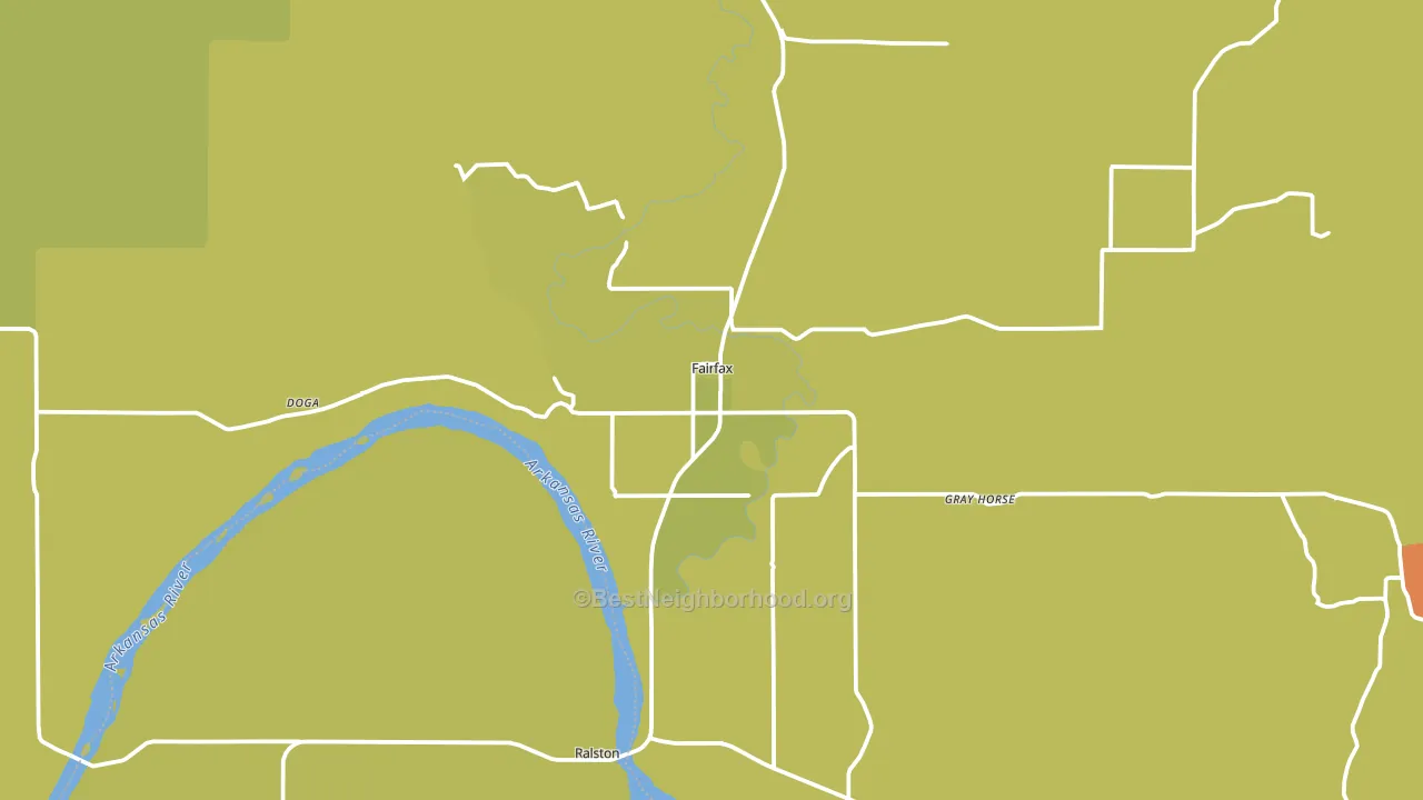74637, OK block-group voter-turnout map
