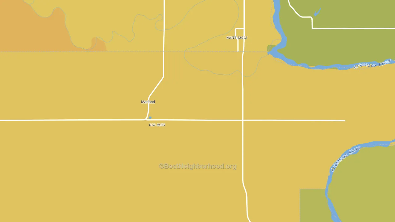 74644, OK block-group voter-turnout map