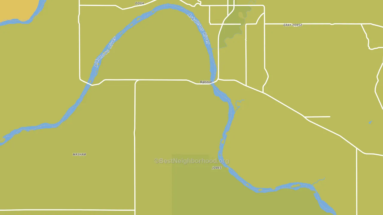 74650, OK block-group voter-turnout map