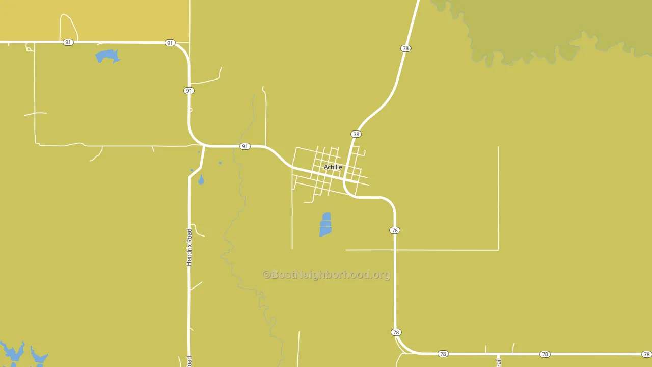 74720, OK block-group voter-turnout map