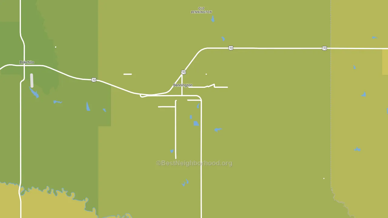 74723, OK block-group voter-turnout map