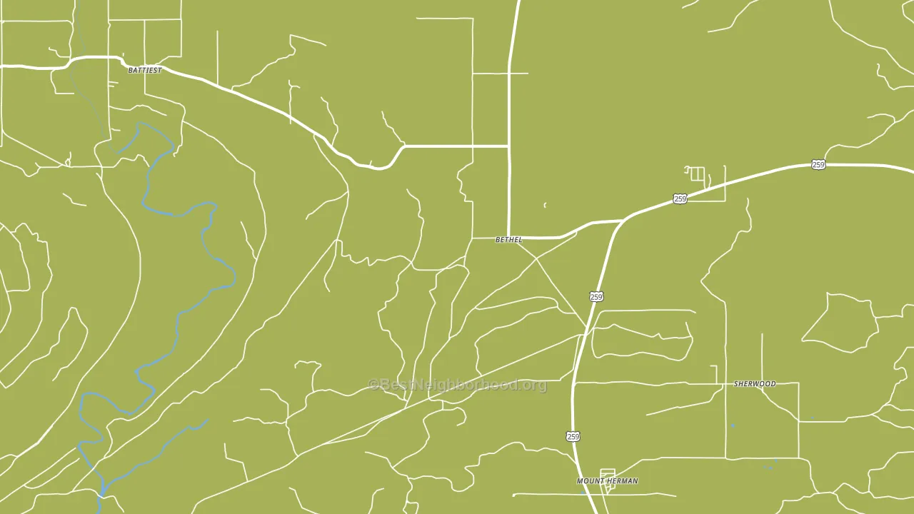 74724, OK block-group voter-turnout map