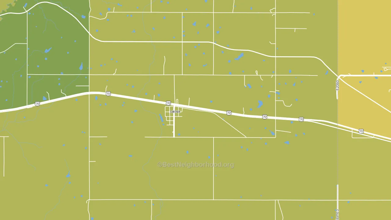 74761, OK block-group voter-turnout map