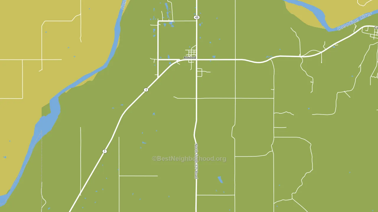 74827, OK block-group voter-turnout map