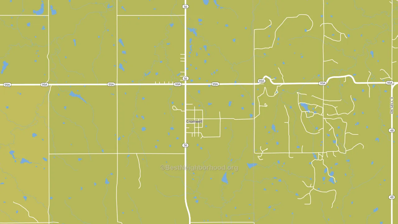 74837, OK block-group voter-turnout map