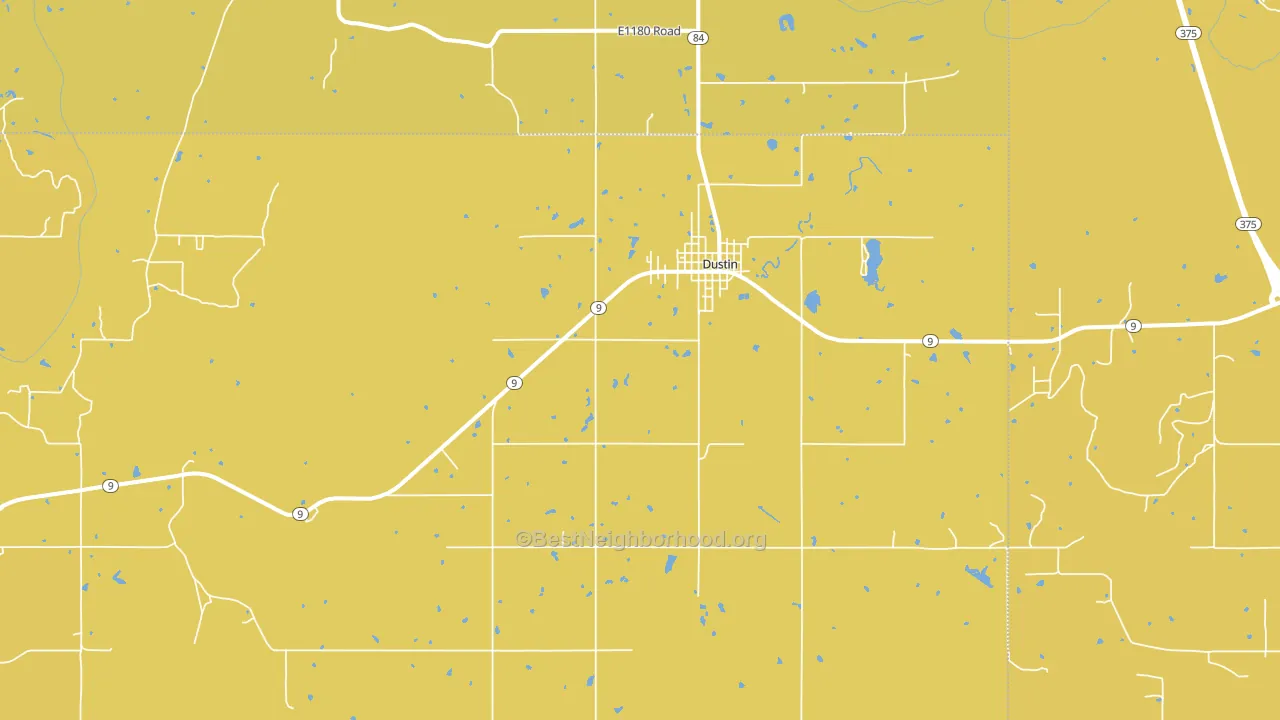 74839, OK block-group voter-turnout map