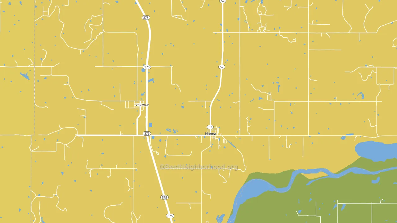 74845, OK block-group voter-turnout map