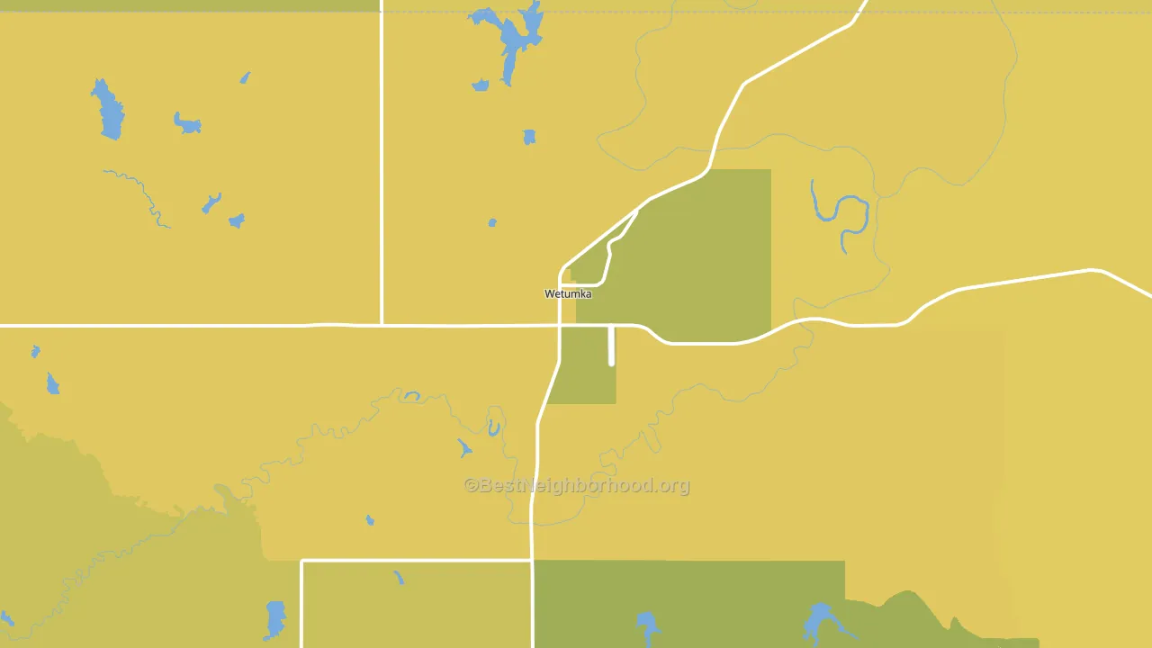 74883, OK block-group voter-turnout map