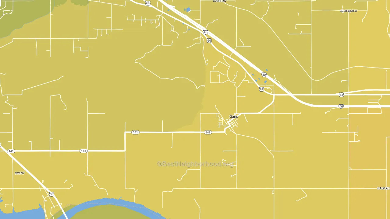 74936, OK block-group voter-turnout map