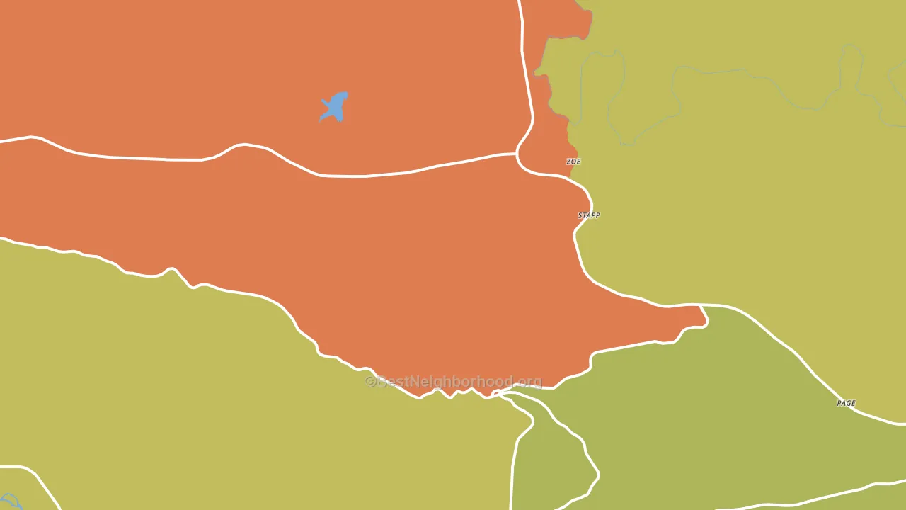 74939, OK block-group voter-turnout map
