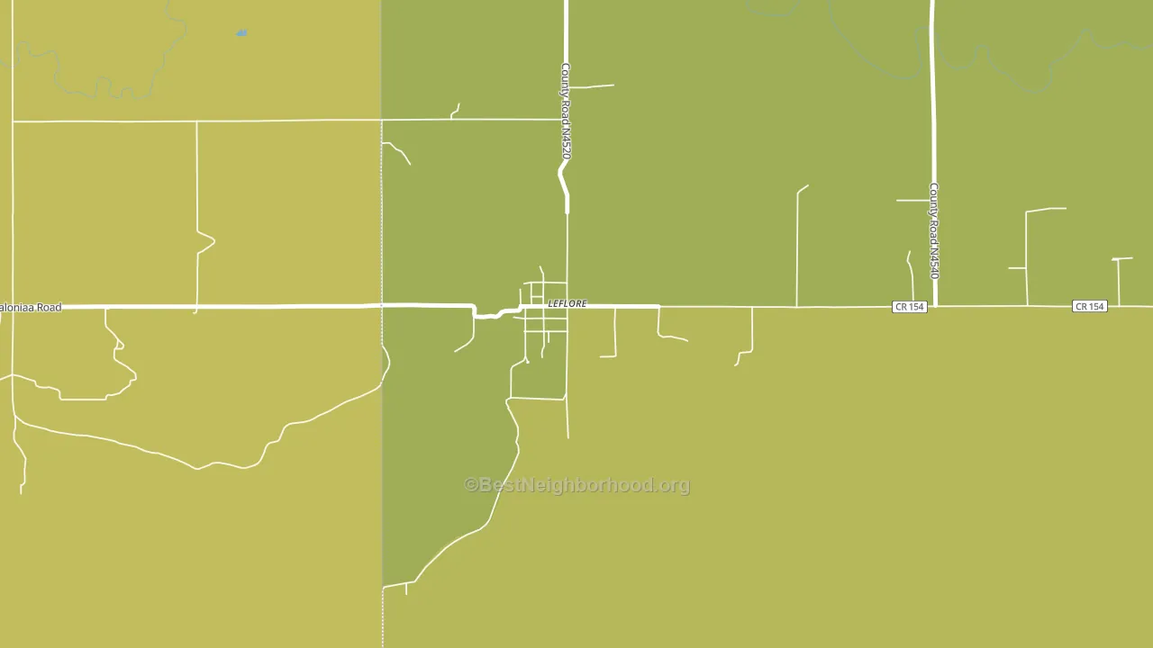 74942, OK block-group voter-turnout map