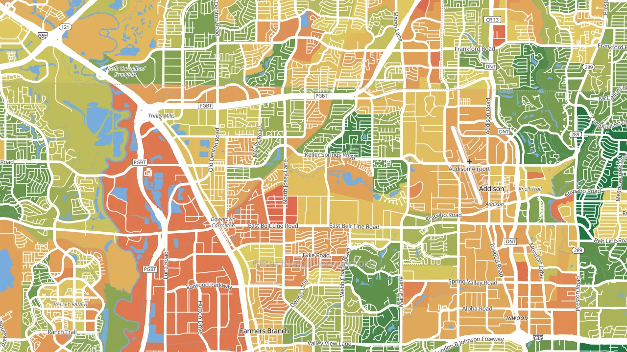 75006, TX block-group voter-turnout map