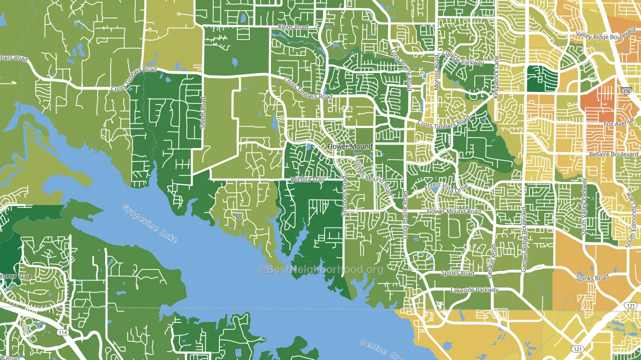 75022, TX block-group voter-turnout map