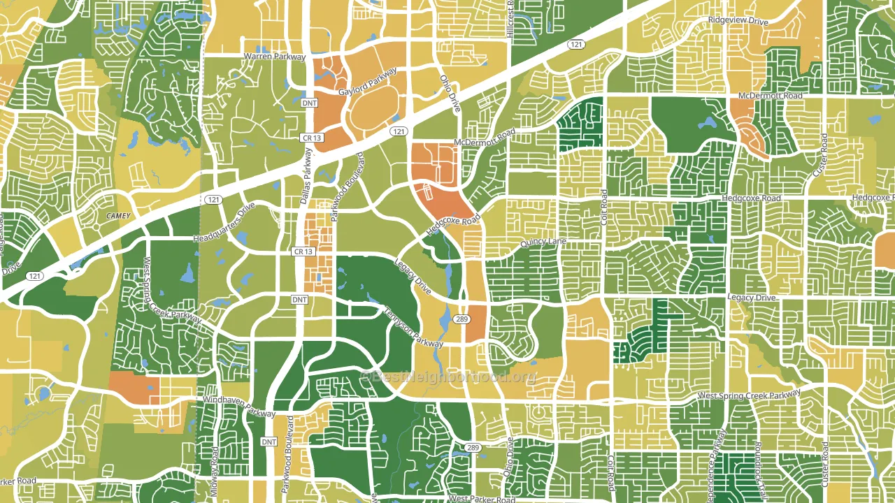 75024, TX block-group voter-turnout map