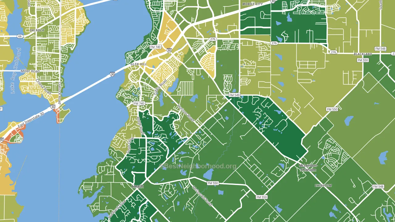 75032, TX block-group voter-turnout map