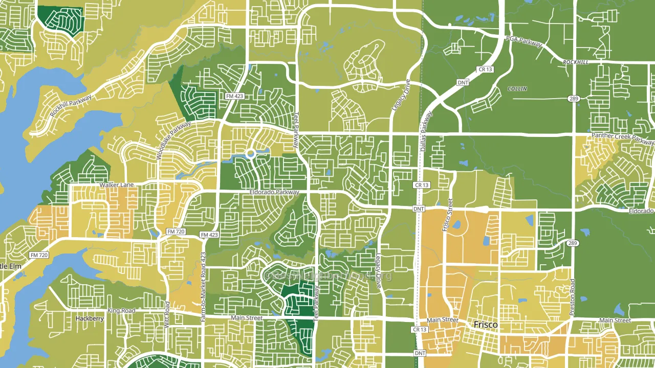 75033, TX block-group voter-turnout map