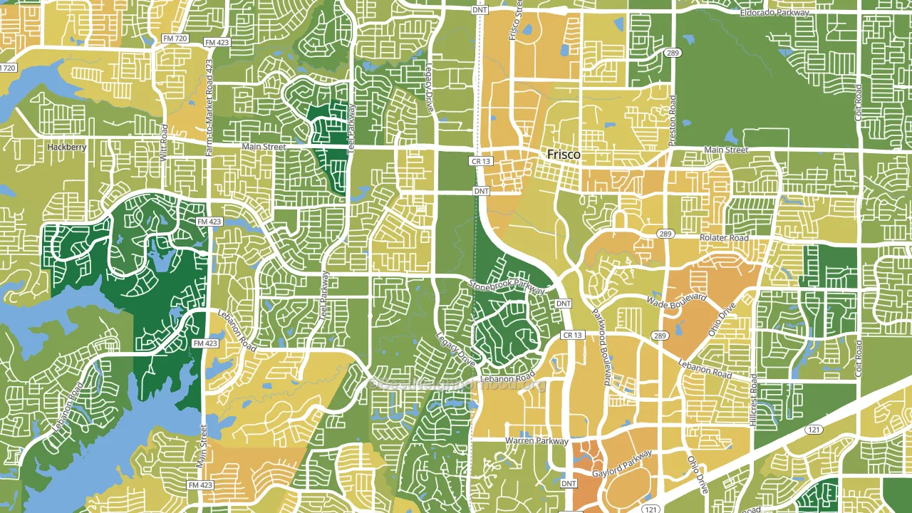 75034, TX block-group voter-turnout map