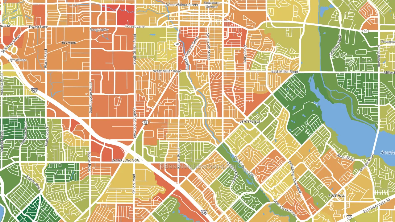 75041, TX block-group voter-turnout map