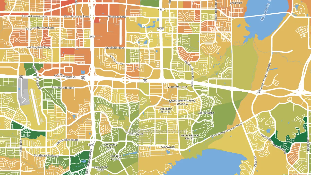 75052, TX block-group voter-turnout map