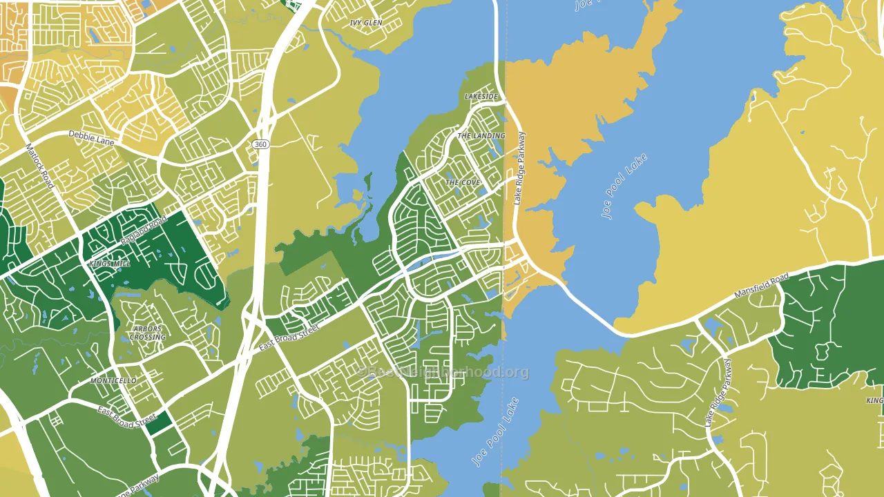 75054, TX block-group voter-turnout map