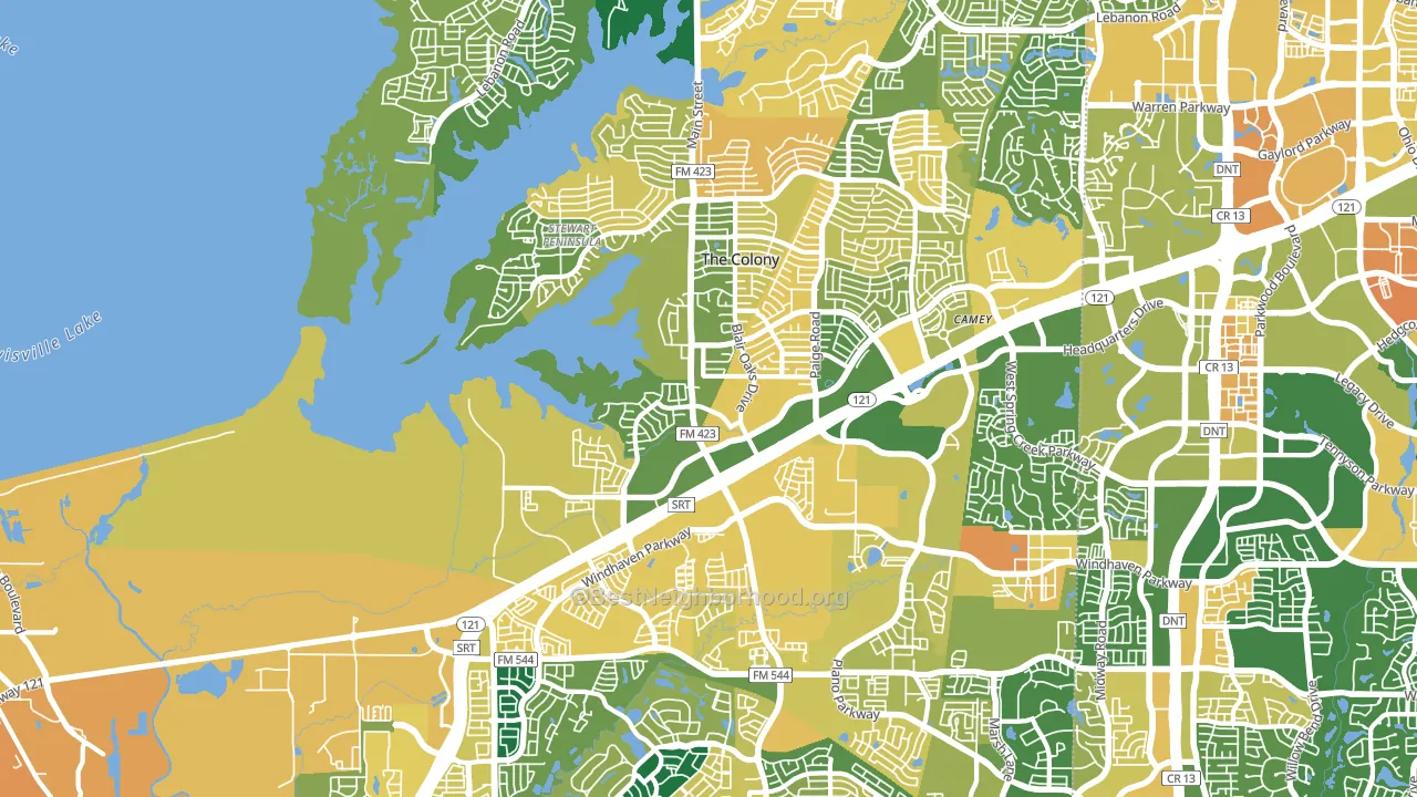 75056, TX block-group voter-turnout map