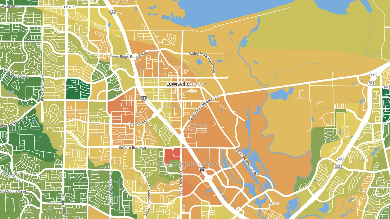 75057, TX block-group voter-turnout map