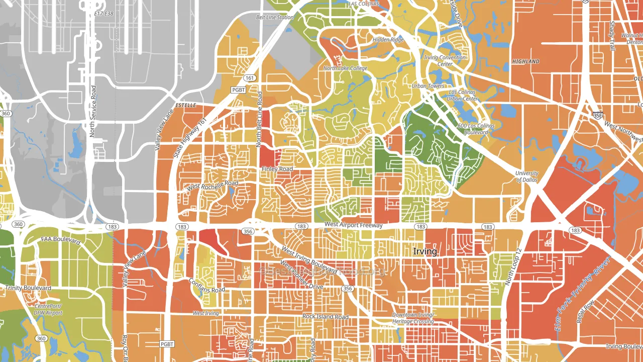 75062, TX block-group voter-turnout map