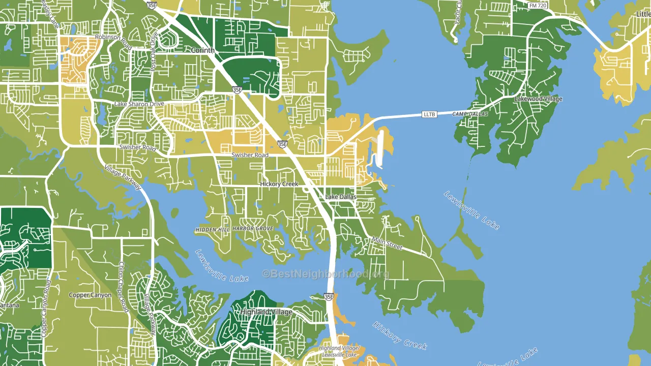 75065, TX block-group voter-turnout map
