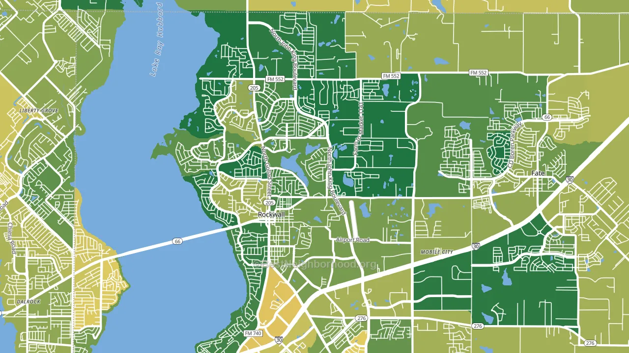 75087, TX block-group voter-turnout map