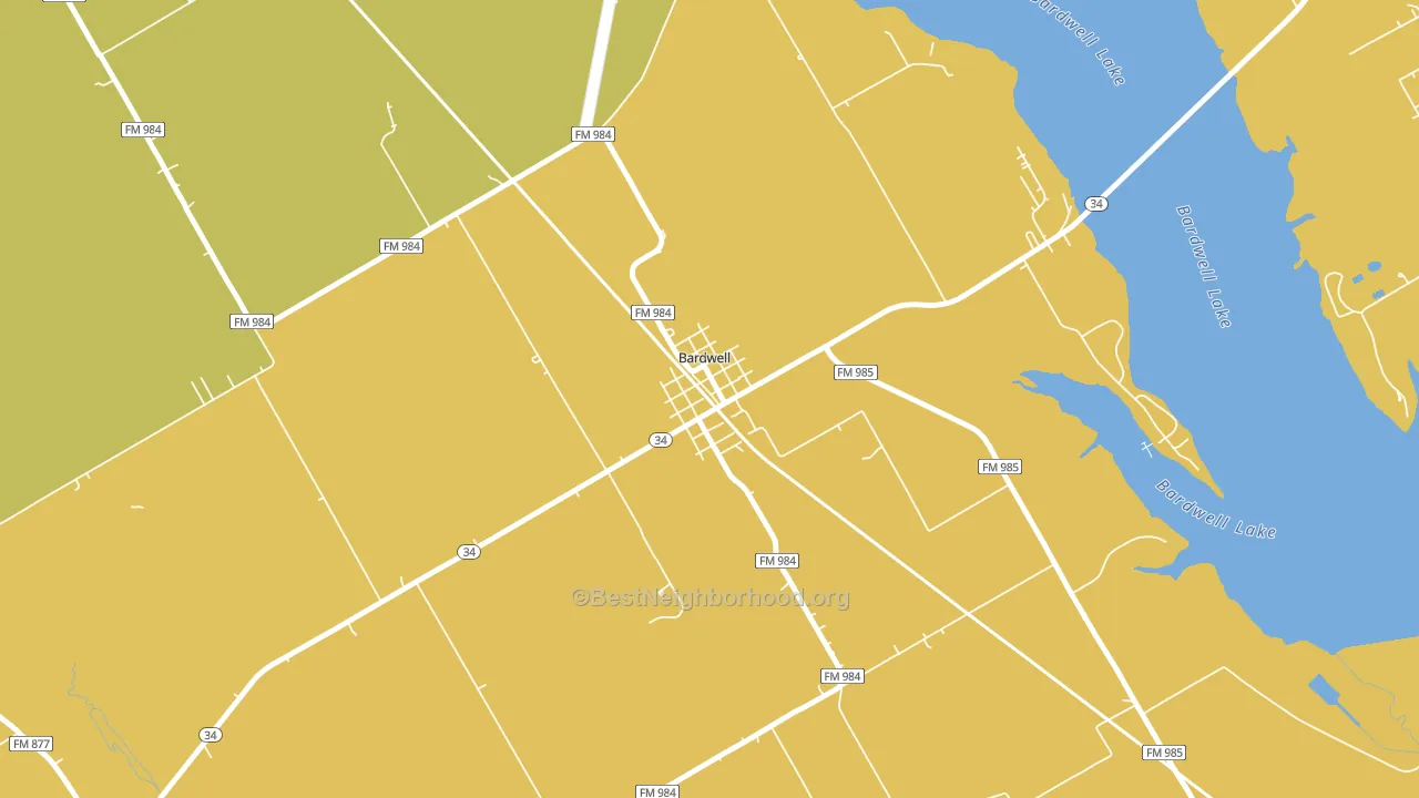 75101, TX block-group voter-turnout map
