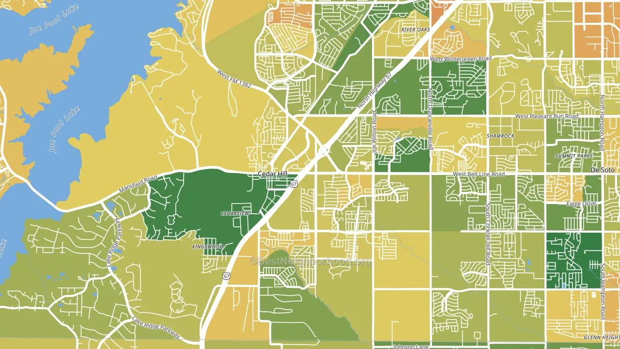 75104, TX block-group voter-turnout map