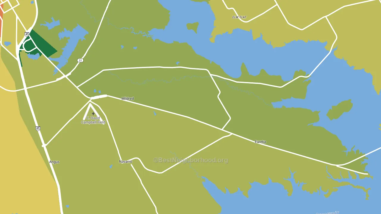 75109, TX block-group voter-turnout map