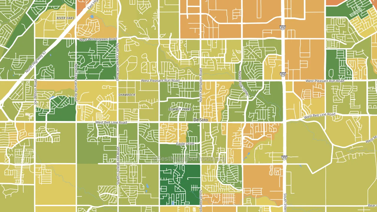 75115, TX block-group voter-turnout map