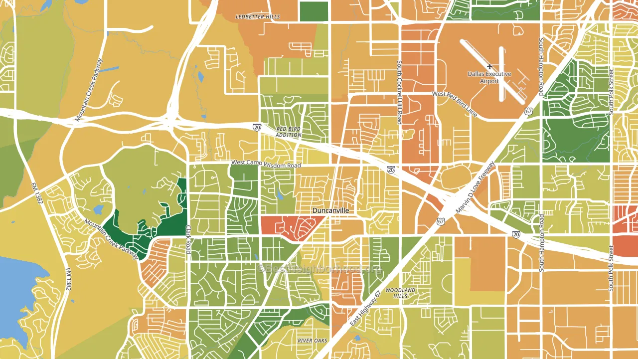 75116, TX block-group voter-turnout map