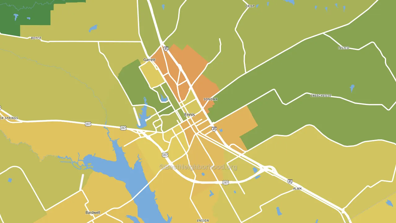 75119, TX block-group voter-turnout map