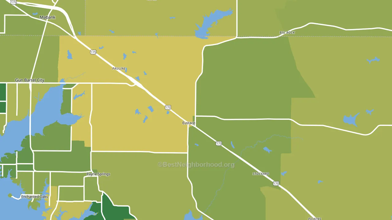75124, TX block-group voter-turnout map